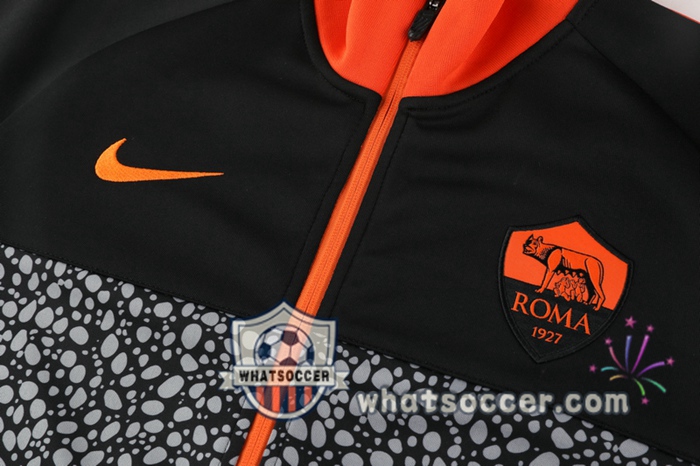 AS Roma Black Training Jacket 2020-2021