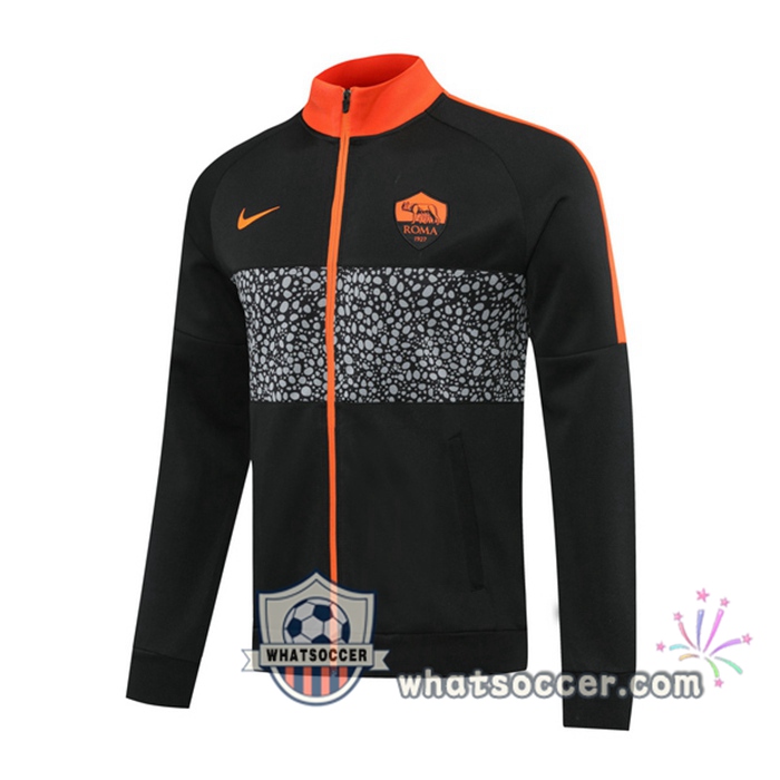AS Roma Black Training Jacket 2020-2021