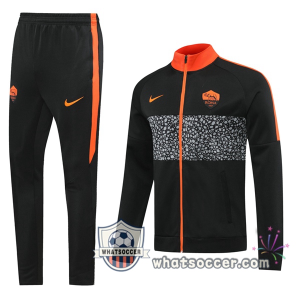AS Roma Black Training Jacket 2020-2021