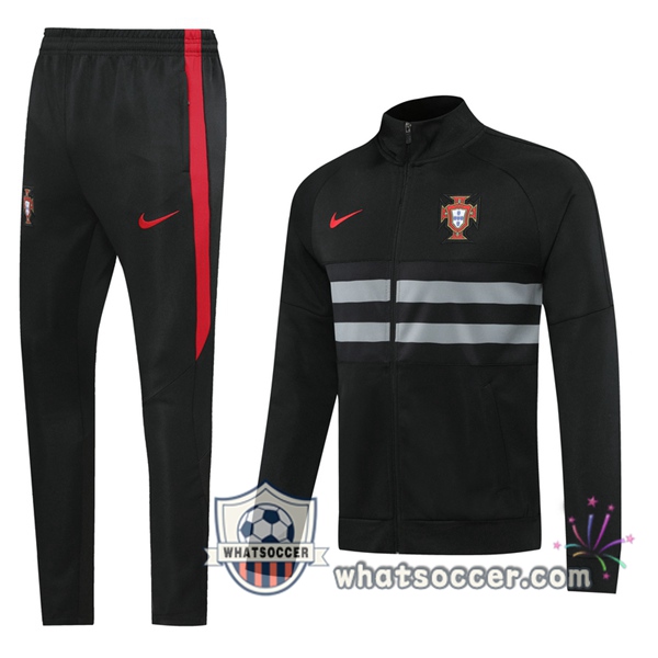 Portugal Black Training Jacket 2020-2021