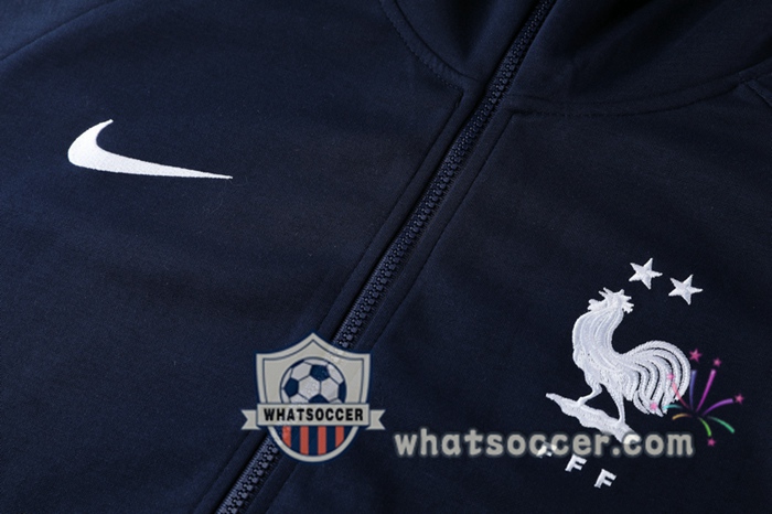 France Blue Royal Hooded Jacket 2020-2021