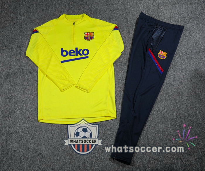 FC Barcelona Yellow Tracksuit 2020-2021
