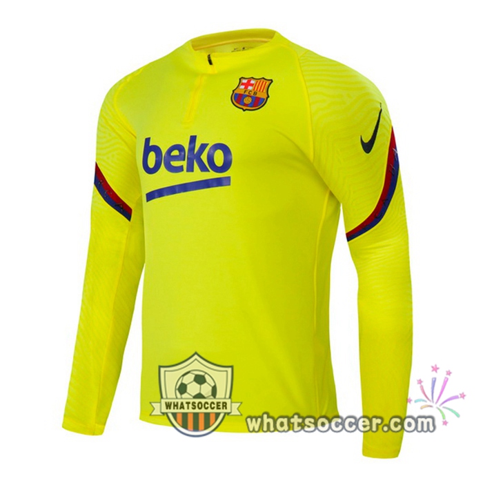 FC Barcelona Yellow Tracksuit 2020-2021