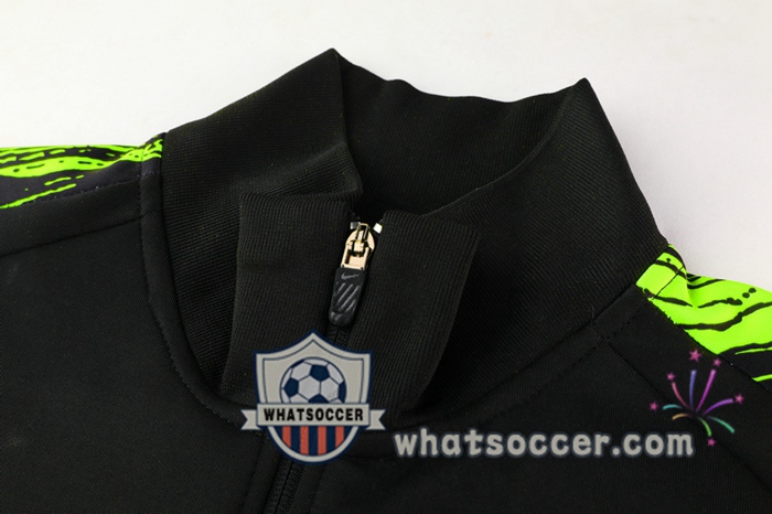 Atletico Madrid Black Green Training Jacket 2020-2021