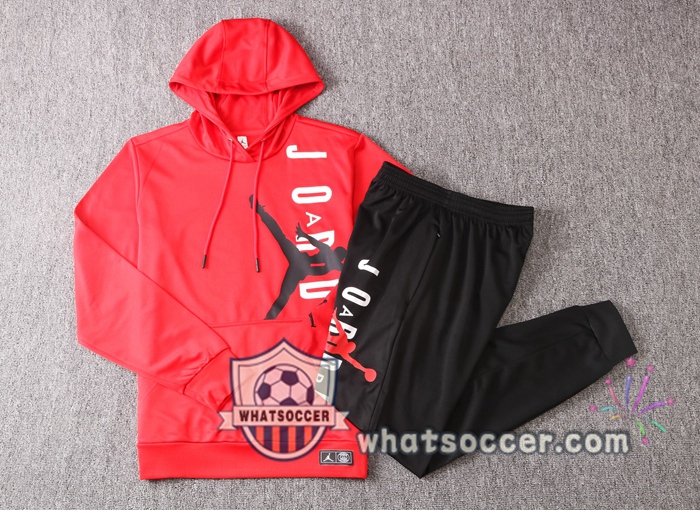 Pairis PSG Jordan Red Hooded Jacket 2020-2021