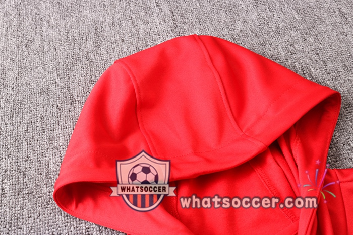 Pairis PSG Jordan Red Hooded Jacket 2020-2021