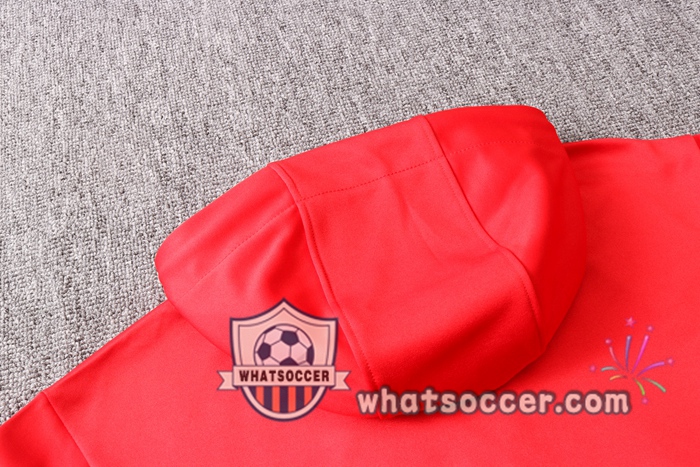 Pairis PSG Jordan Red Hooded Jacket 2020-2021