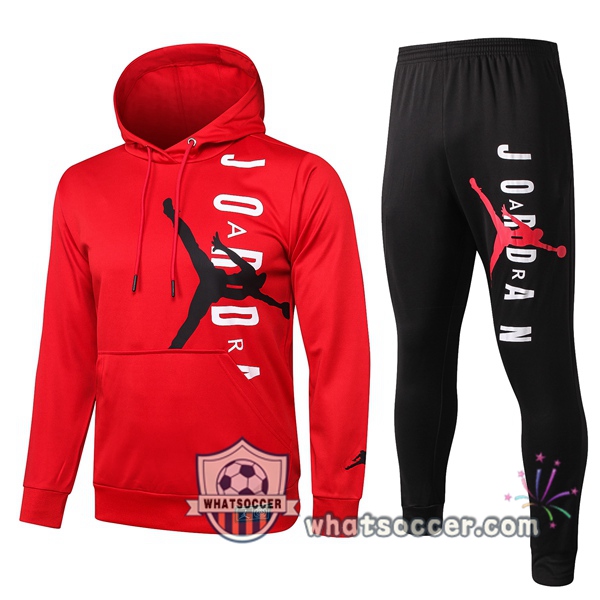 Pairis PSG Jordan Red Hooded Jacket 2020-2021