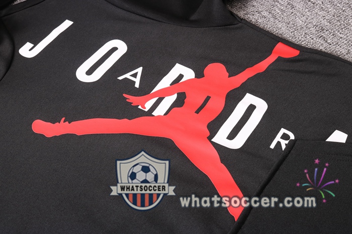Pairis PSG Jordan Black Hooded Jacket 2020-2021