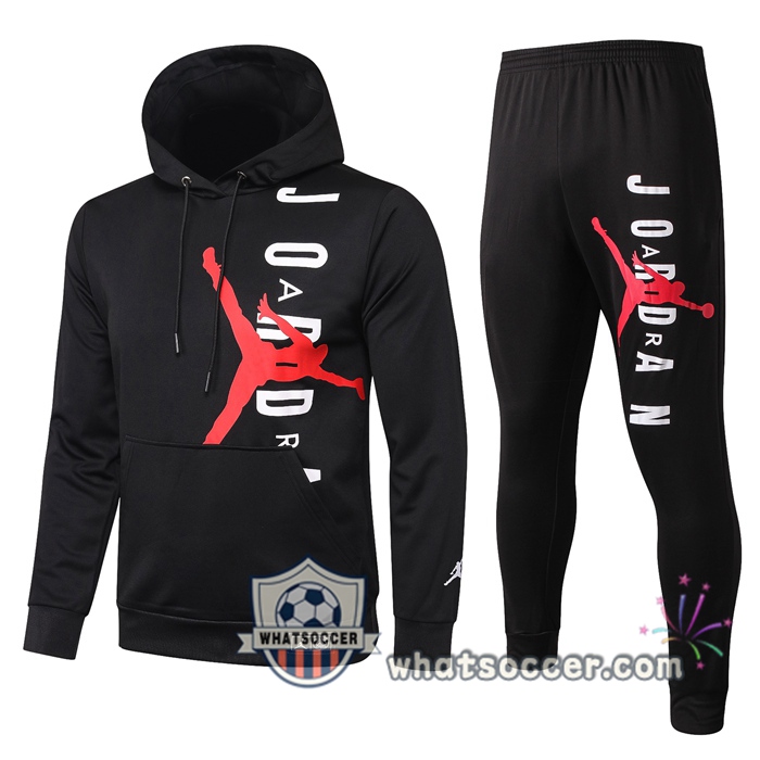 Pairis PSG Jordan Black Hooded Jacket 2020-2021