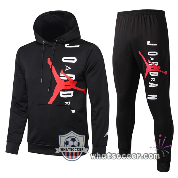 Pairis PSG Jordan Black Hooded Jacket 2020-2021