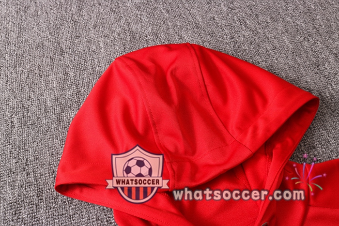 Pairis PSG Jordan Red Hooded Jacket 2020-2021