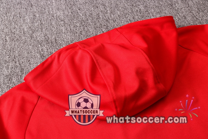 Pairis PSG Jordan Red Hooded Jacket 2020-2021