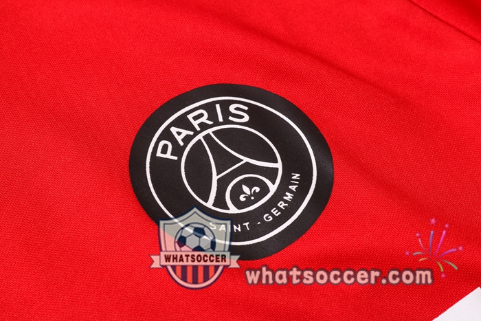 Pairis PSG Jordan Red Hooded Jacket 2020-2021