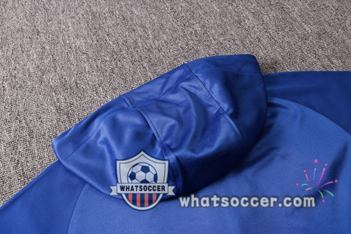 Pairis PSG Jordan Blue Hooded Jacket 2020-2021