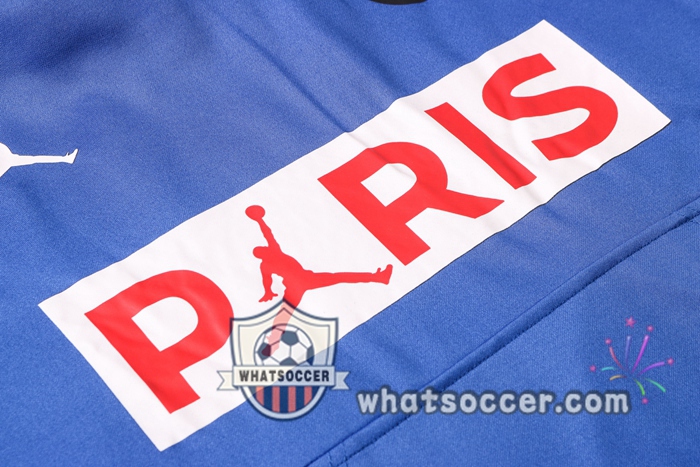 Pairis PSG Jordan Blue Hooded Jacket 2020-2021