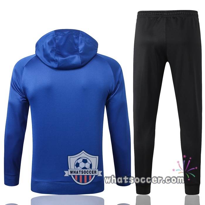 Pairis PSG Jordan Blue Hooded Jacket 2020-2021