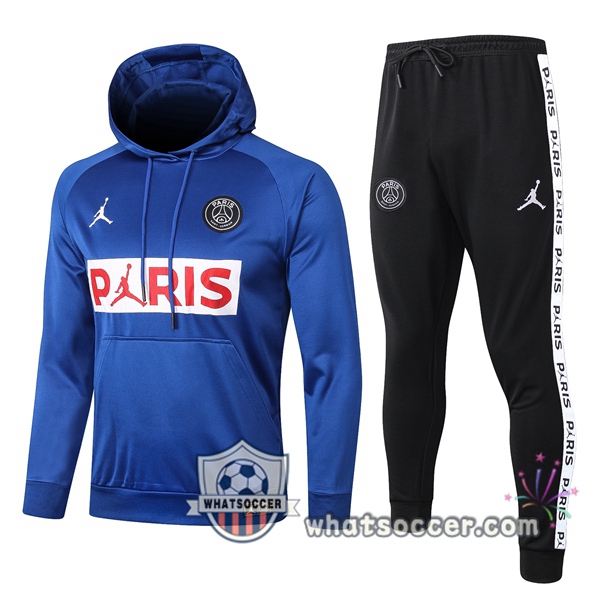 Pairis PSG Jordan Blue Hooded Jacket 2020-2021