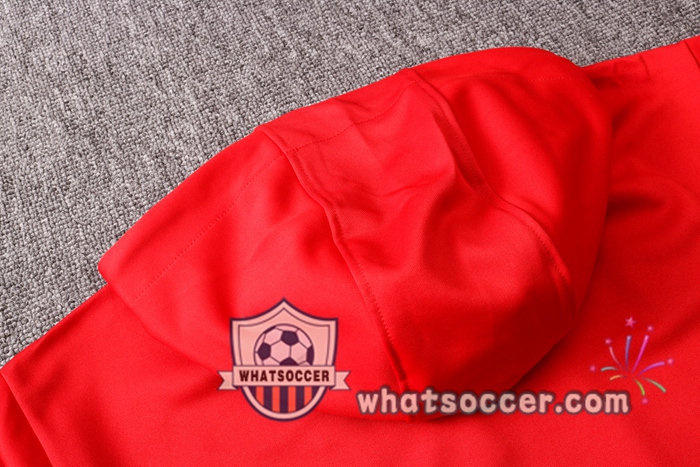 Pairis PSG Jordan Red Hooded Jacket 2020-2021