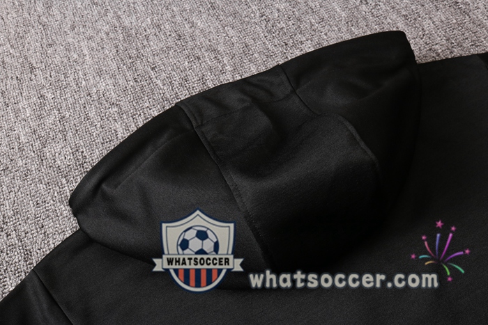 Pairis PSG Jordan Black Hooded Jacket 2020-2021