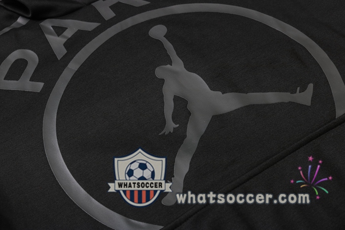 Pairis PSG Jordan Black Hooded Jacket 2020-2021