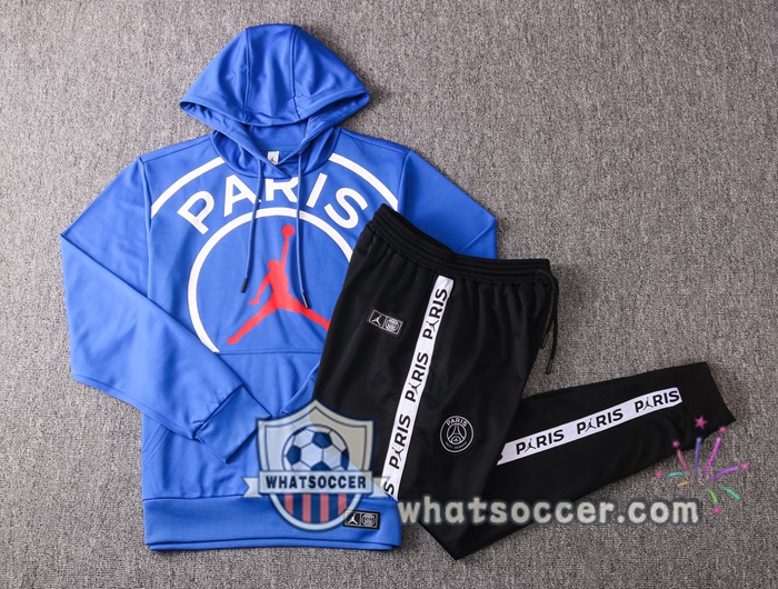 Pairis PSG Jordan Blue Hooded Jacket 2020-2021