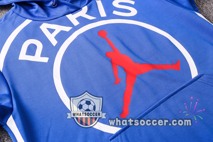 Pairis PSG Jordan Blue Hooded Jacket 2020-2021