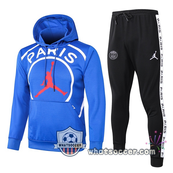 Pairis PSG Jordan Blue Hooded Jacket 2020-2021