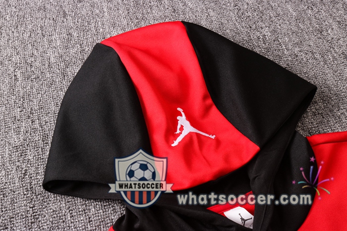 Pairis PSG Jordan Red Hooded Jacket 2020-2021