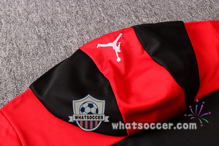 Pairis PSG Jordan Red Hooded Jacket 2020-2021