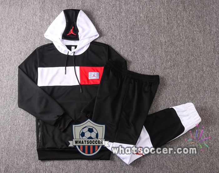 Pairis PSG Jordan Black Hooded Jacket 2020-2021
