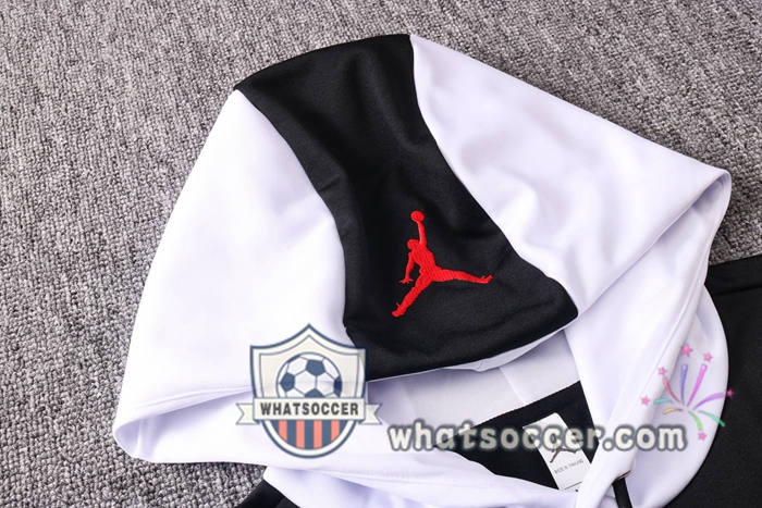 Pairis PSG Jordan Black Hooded Jacket 2020-2021