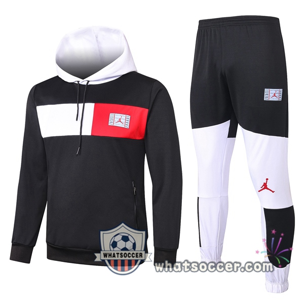 Pairis PSG Jordan Black Hooded Jacket 2020-2021
