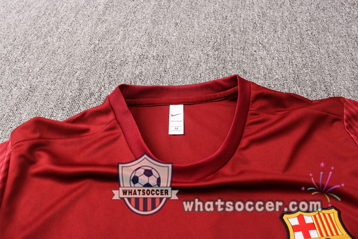FC Barcelona + Pants Red Training T-Shirt Suit 2020-2021
