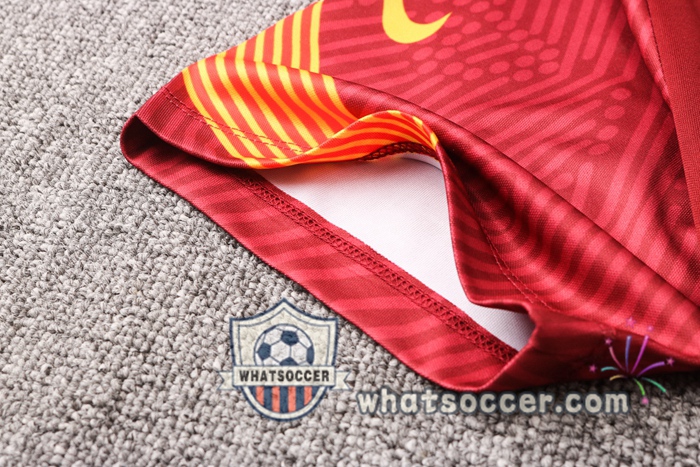 FC Barcelona + Pants Red Training T-Shirt Suit 2020-2021