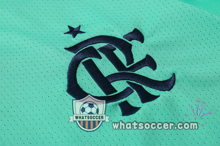 Flamengo + Pants Green Training T-Shirt Suit 2020-2021