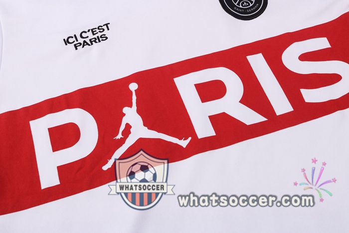 Paris PSG White Training T-Shirt Suit 2020-2021