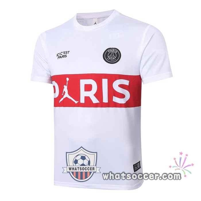Paris PSG White Training T-Shirt Suit 2020-2021
