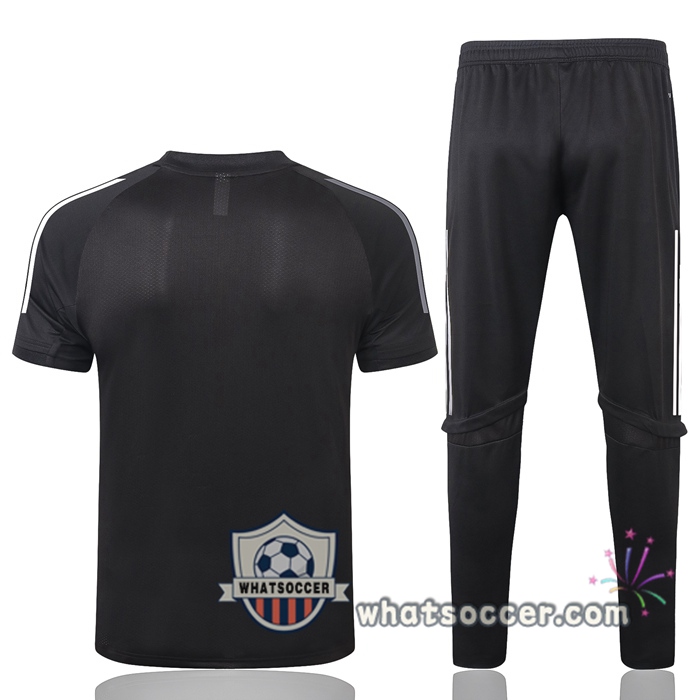 Argentina + Pants Black Training T-Shirt Suit 2020-2021