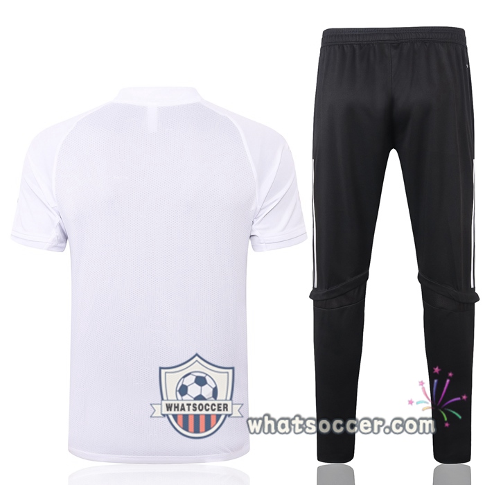 Sao Paulo FC + Pants White Training T-Shirt Suit 2020-2021