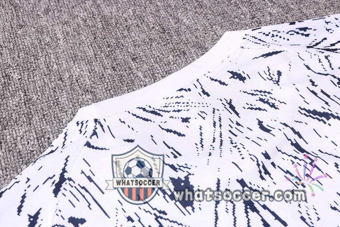France + Pants Black White Training T-Shirt Suit 2020-2021