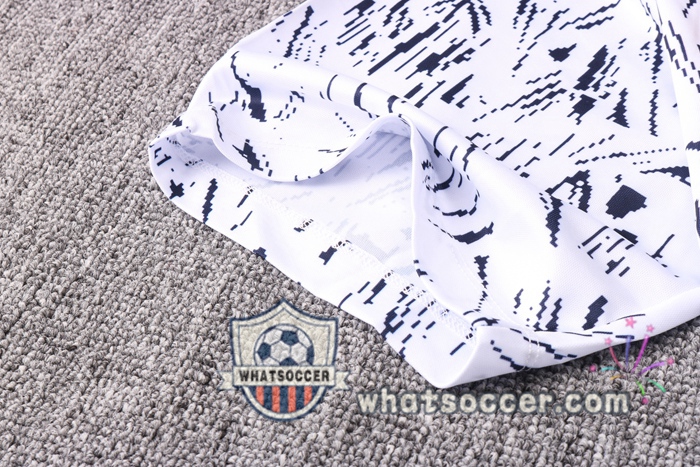 France + Pants Black White Training T-Shirt Suit 2020-2021