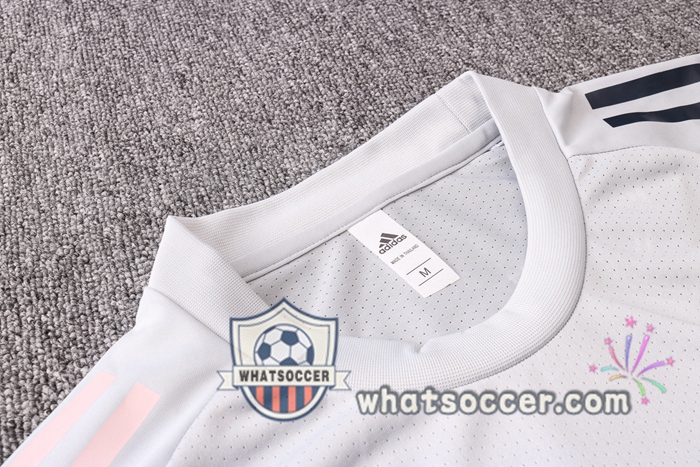 Juventus + Pants Light Gray Training T-Shirt Suit 2020-2021