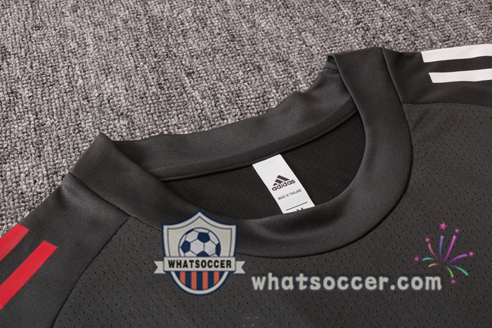 Real Madrid + Pants Dark Gray Training T-Shirt Suit 2020-2021