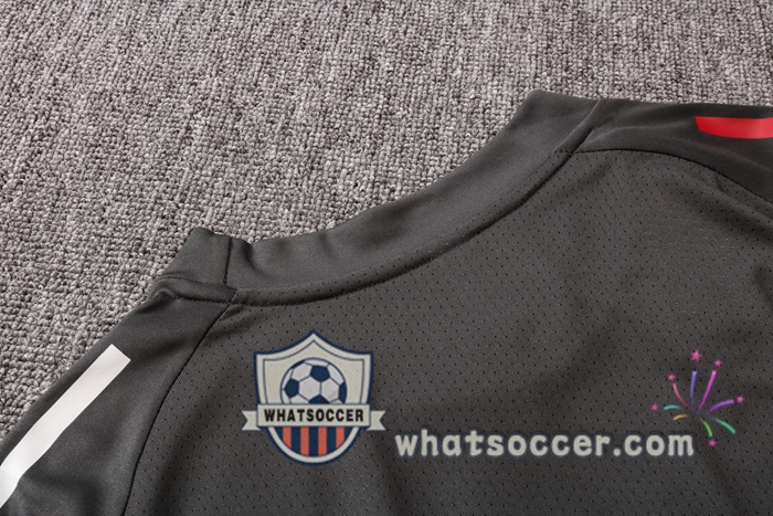 Real Madrid + Pants Dark Gray Training T-Shirt Suit 2020-2021