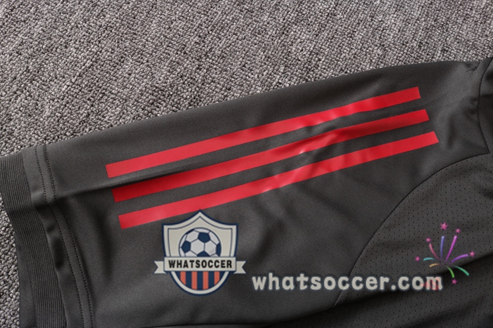 Real Madrid + Pants Dark Gray Training T-Shirt Suit 2020-2021