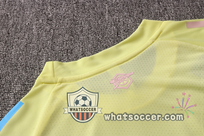 Arsenal + Pants Yellow Training T-Shirt Suit 2020-2021