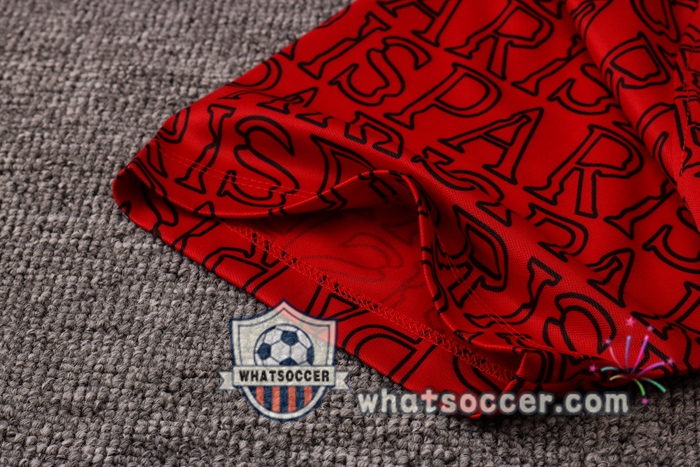 Paris PSG + Pants Red Training T-Shirt Suit 2020-2021