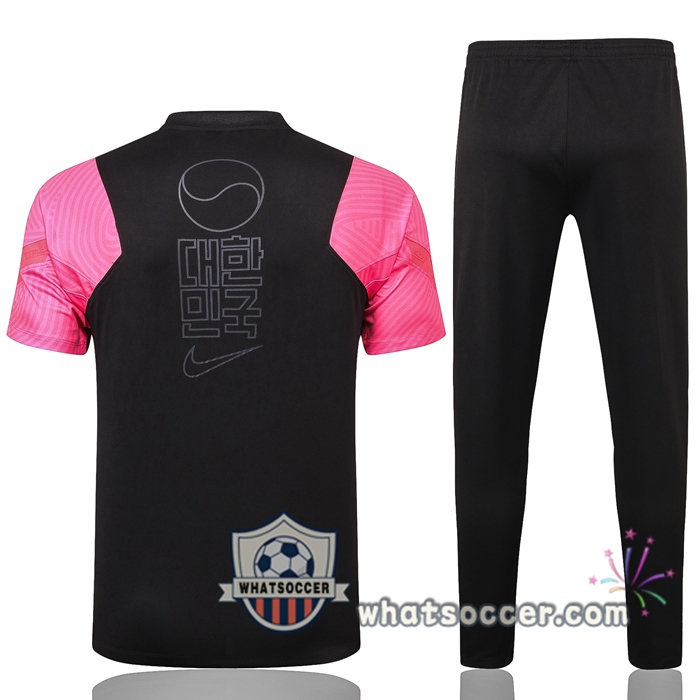 Korea + Pants Black Training T-Shirt Suit 2020-2021