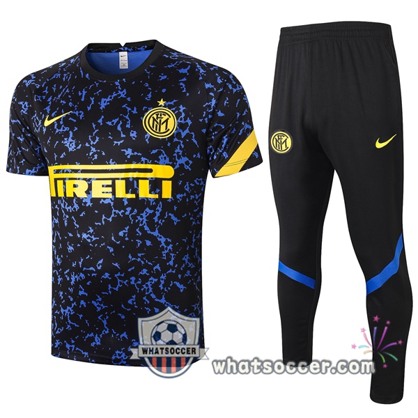 Inter Milan + Pants Blue Training T-Shirt Suit 2020-2021